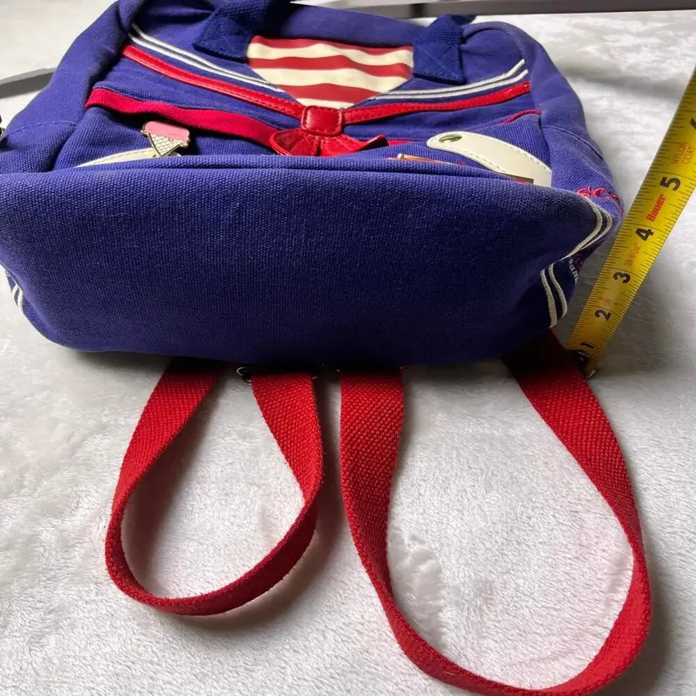 Loungefly Stranger Things Mini Backpack Scoops Ahoy Sailor Bag Red White Blue